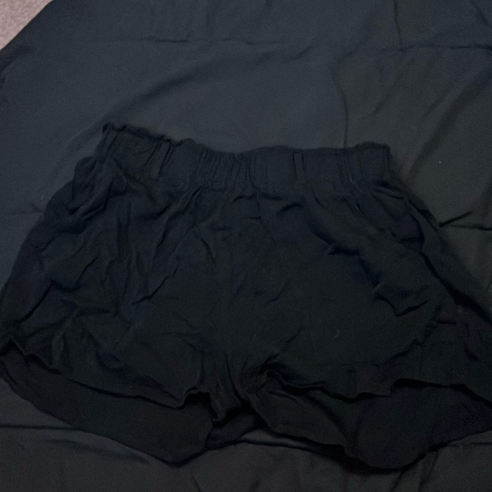 Black flowy shorts